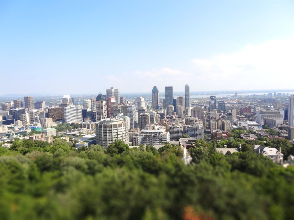 Montréal vue depuis le Mont Royal